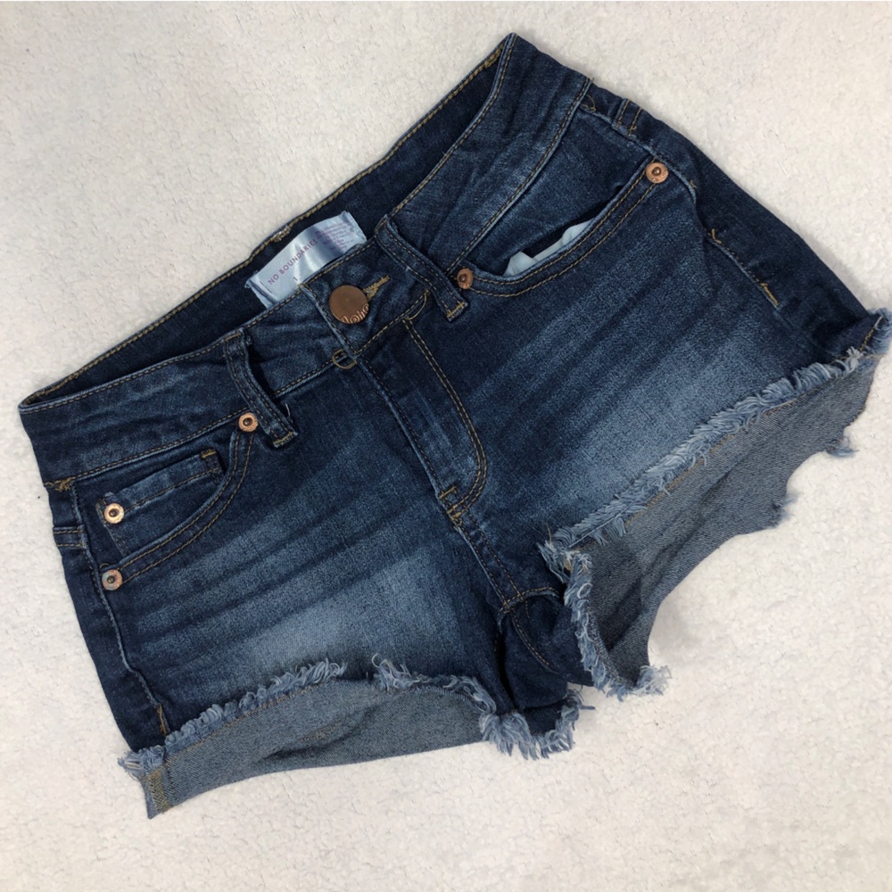 5 for $10 No Boundaries EUC Dark Blue Denim Short Shorts size 1